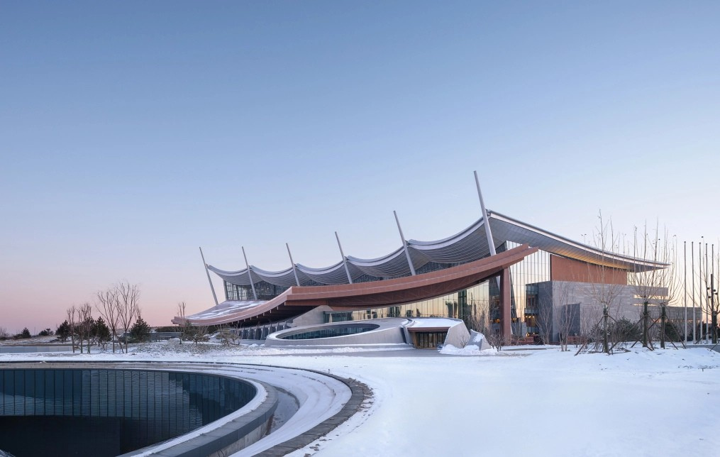 Exterior view of Beijing Grand Canal Museum, also known as the East Branch of the Capital Museum