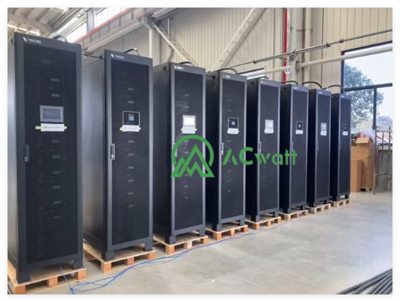 ACwatt power cabinets used in the hybrid system testing