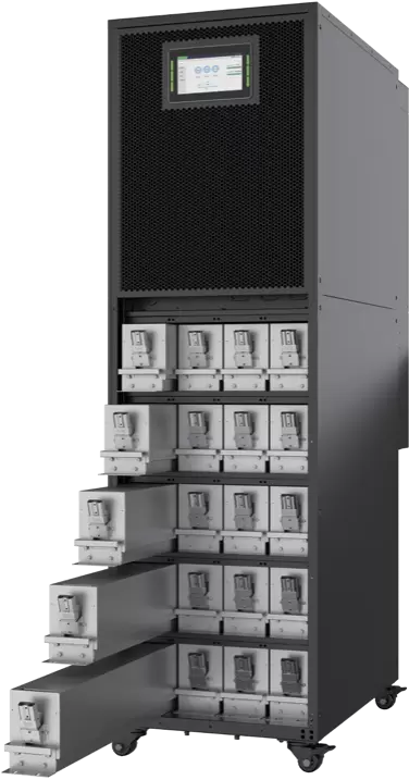 ACT Series 10~200kVA 3-phase Tower UPS Internal 7-9Ah modular battery strips
