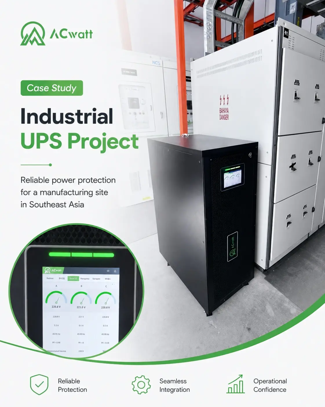Case Study: Industrial UPS Power Protection for a Manufacturing Facility in Southeast Asia