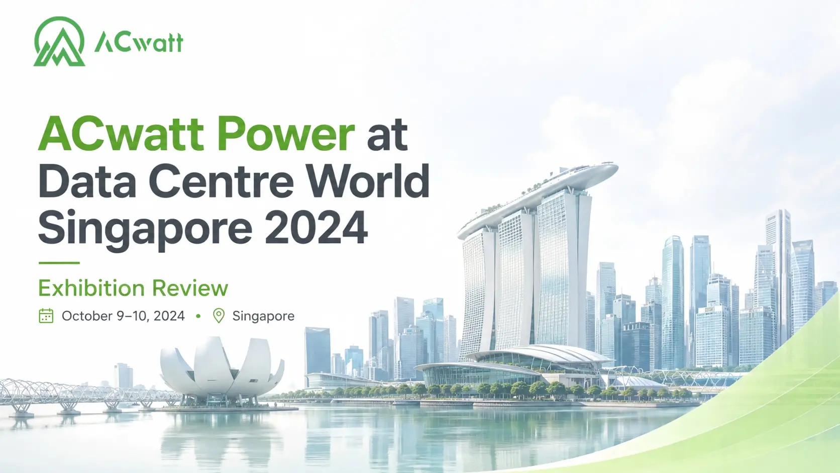 ACwatt Power at Data Centre World Singapore 2024