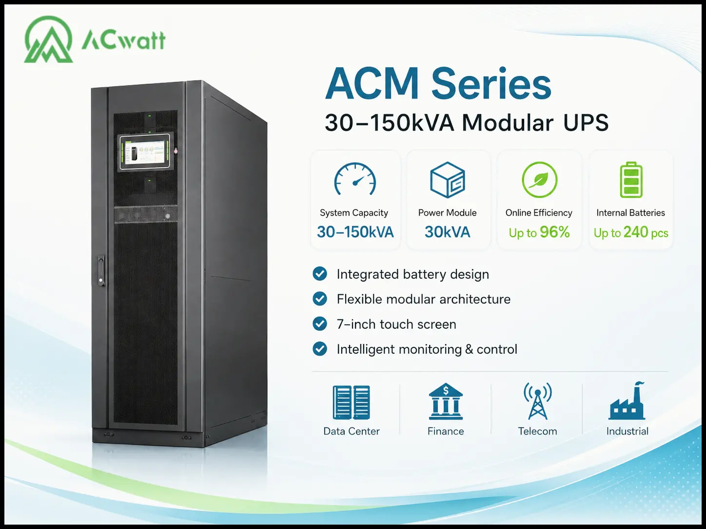 ACM Series 30&ndash;150kVA Modular UPS