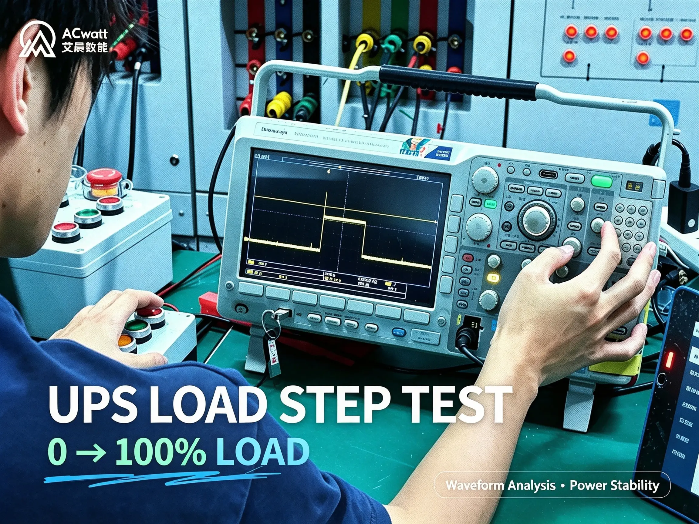 ACwatt UPS Load Step Test: What Happens During a Sudden 0&ndash;100% Load Change?
