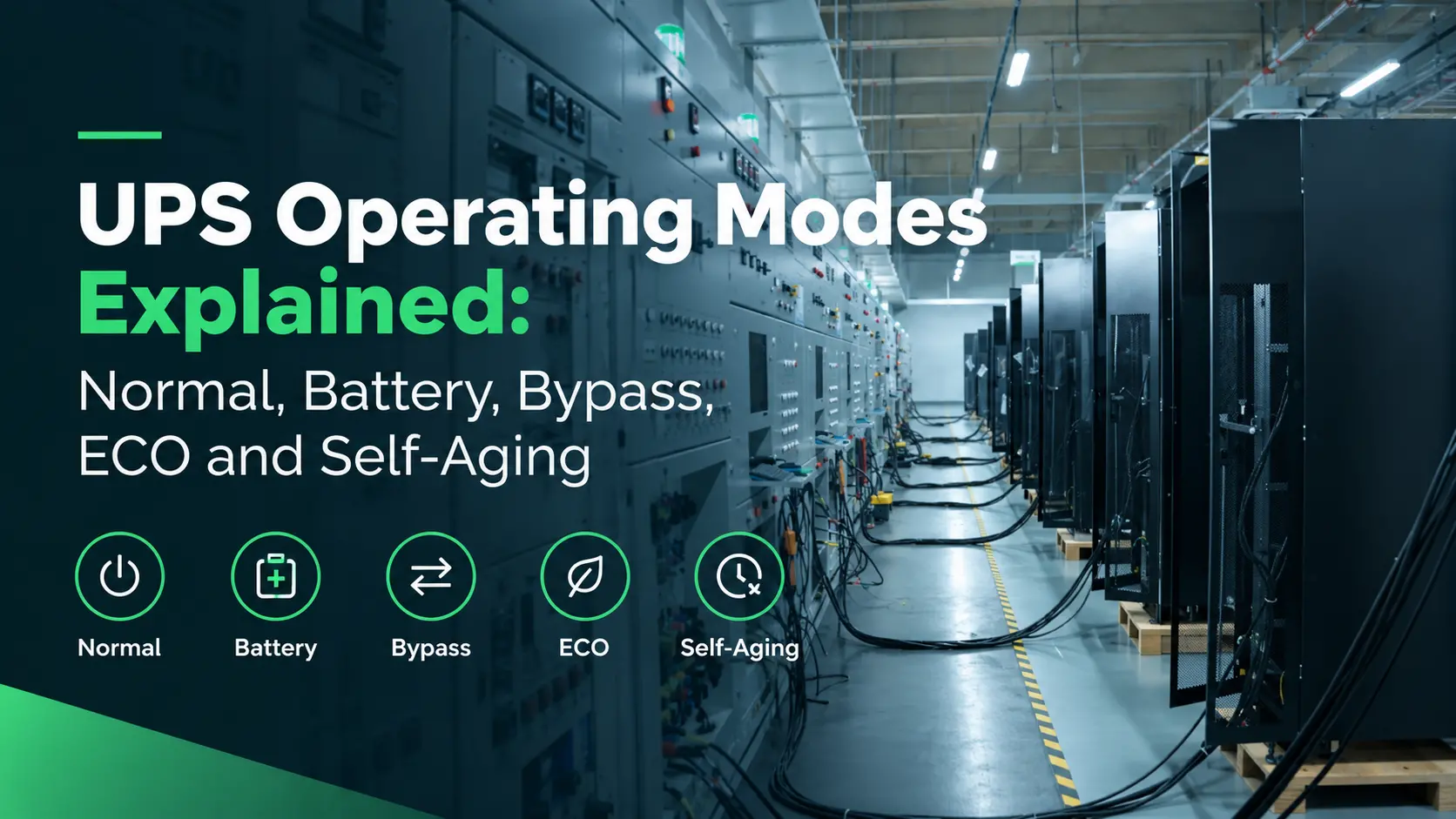 UPS Operating Modes Explained: Normal, Battery, Bypass, ECO and Self-Aging