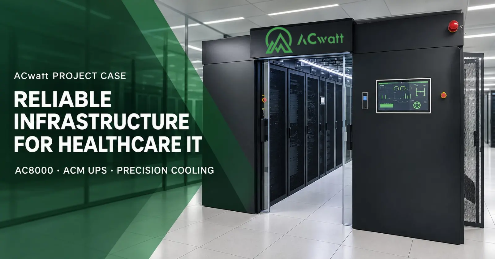 Integrated Power and Cooling for a Large Hospital Data Center