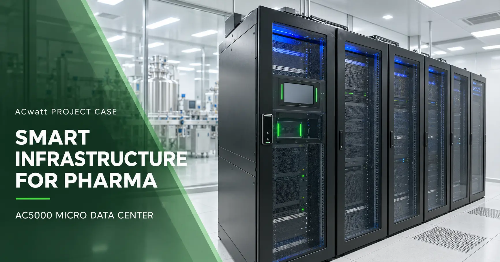 Micro Data Center Supports Pharmaceutical Manufacturing Systems